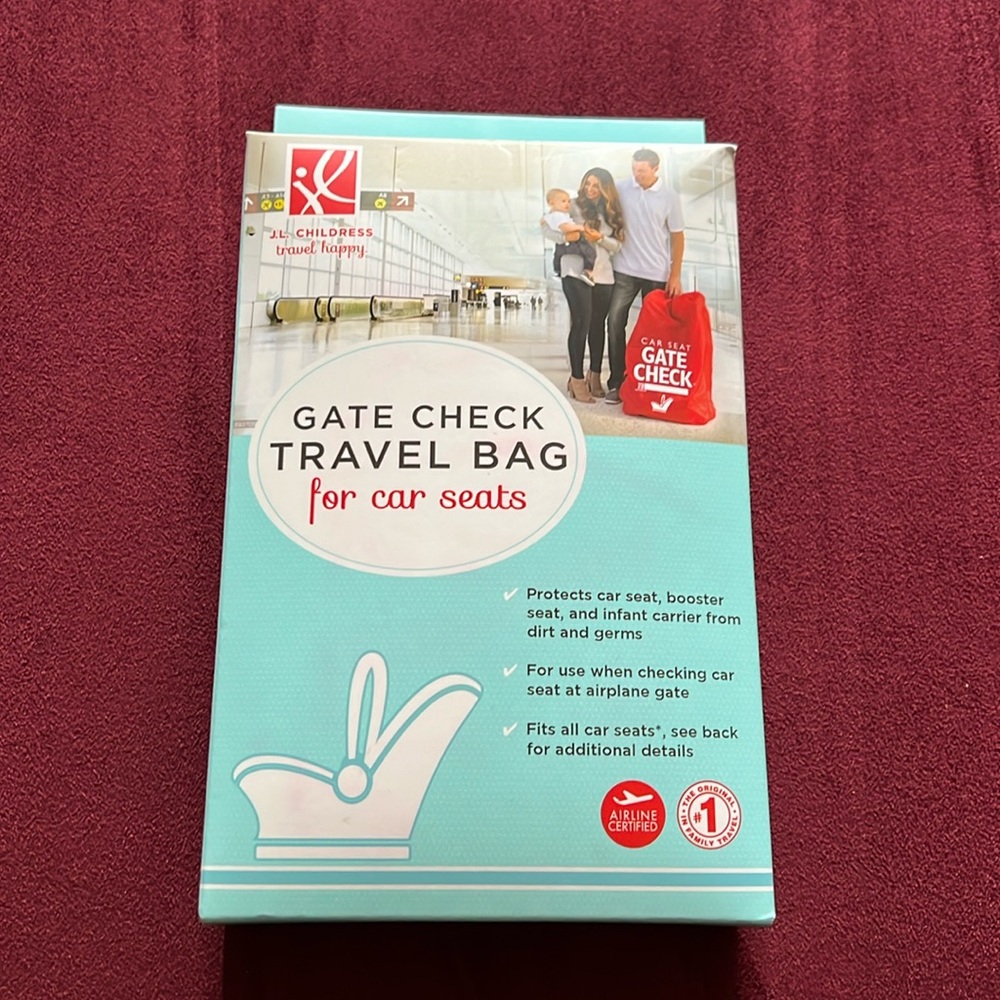 NWT Gate check travel bag for car seats
